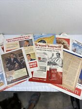 #639 Vintage Lot Of Print Ads Cigarettes, Junk Journal Collage 30s 40s 50s  picture