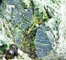 728 Gram Rare Terminated Green Demantoid Garnet Crystals On matrix with Pyrite picture