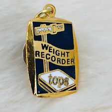 Tops Kops Weight Loss Program Award Charm w/ Pin Back - Weight Recorder picture