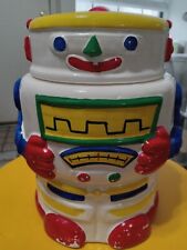 Vintage WhiteBot Robot Ceramic Cookie Jar Taylor NG Win Japan San Francisco 1985 picture