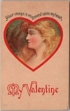 1910s VALENTINE'S DAY Greetings Postcard 