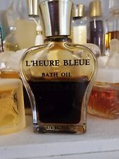 Vintage L'Heure Bleue Bath Oil Guerlain Essence From France 1/2 oz 60% Full Rare picture