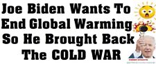 GOP Independent Anti Biden Global Warming Cold War Sticker Funny picture