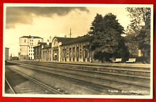 ESTONIA RAILWAY STATION TAPA AND TRAIN VINTAGE PHOTO POSTCARD USED 875 picture