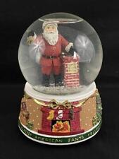 The Classic American Santa Collection Musical Snow Globe Circa 1912 Chimney picture