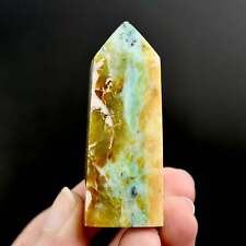 2.5in 54g Rare Blue Opalized Petrified Wood Tower, Indonesia picture