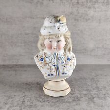 Antique Statue Bust Figurine German Bisque Porcelain Early 20th Century 1900s picture