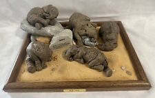 Vintage The HERD Elephants Winks Thinks Figures, Stone, & Display Martha Carey picture