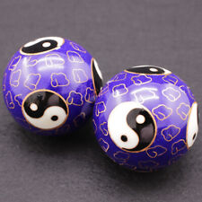 2x 50mm Yin Yang Chinese Baoding Balls Health Exercise Stress Relaxation Therapy picture