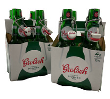 8 Empty Grolsch Swing Top Green Beer Bottles w/seals Home Brewing *Free Shipping picture