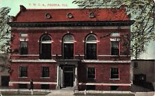 YWCA Building Peoria IL Illinois Downtown Fayette Street 1910s Vtg Postcard E37 picture