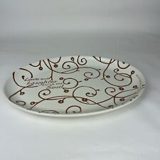 Blessings Unlimited Celebration Ceramic Plate 19 X 14 Inch Raised Design 2010 picture