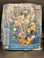Vtg Holiday Tidbit Gumdrop Tree Plastic Clear Acrylic Server Stand Charcuterie picture