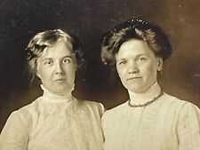 RD Photograph RPPC Postcard Cut Trimmed 1910's Pretty Woman And Mother  picture
