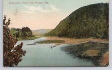 Susquehanna River Near Towanda Pennsylvania c1910 Antique Postcard picture
