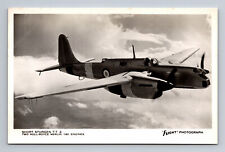 RPPC British RAF Short Sturgeon Torpedo Bomber FLIGHT Photograph Postcard picture
