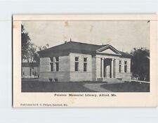 Postcard Parsons Memorial library Alfred Maine USA picture