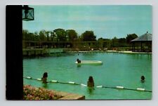 Postcard Grand Hotel Pool Point Clear Alabama, Vintage Chrome N18 picture