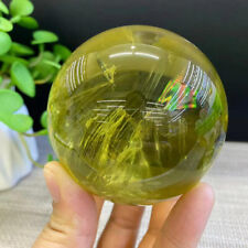 1.3LB A+++ Top Natural Rainbow Citrine Sphere Quarzt Crystal Ball Reiki picture