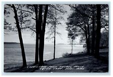 c1940's Green Lake From Heidel House Green Lake Wisconsin WI RPPC Photo Postcard picture