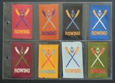 ROWING Rare Complete Set all COLOURS Canadian Miscellany Woven Silks SC12 picture