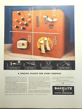 Bakelite Plastics Headquarters Colorful Molded Products Vintage Print Ad 1941 picture
