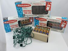 3 Sets of 25 Renown Christmas Tree Lites Outdoor String Lights Bulbs Box No. 227 picture