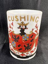 Rare Vintage Hortense Carolin CUSHING Family Crest Fine Porcelain Coffee Mug picture