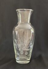 Vintage Etched Glass Vase picture
