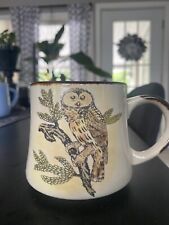 Vintage Mug With Owl On Branch picture