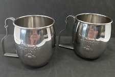2 Tequila Patron Stainless Steel Moscow Mule Mugs Barware Cups picture