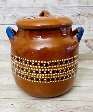 Olla de Barro con tapa Terracota Bean Soup  Pot with lid Fits Up To 1/2 Kg picture