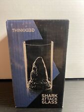 Shark Attack Glass - Think Geek - Shot or Drinking Glass - Jaws New 🔥 picture