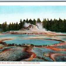 c1910s Yellowstone Park, Wyo Castle Well Cone Pool J.E. Haynes Photo #10101 A226 picture
