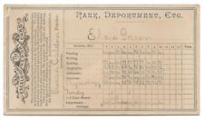 1880 Elsie Greene's Excelsior Report Card Farming, ME Lower Mark Physiology GG picture
