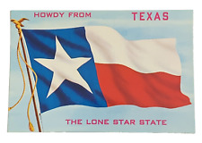 Texas State Flag Postcard Howdy From Texas The Lone Star State Flag picture
