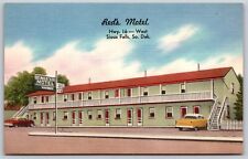 Postcard Red's Motel, Sioux Falls SD linen L61 picture