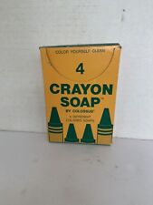 Vintage Crayon Soap by Colossus - 4 Different Colored Soaps-Rare UNUSED picture