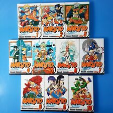 Naruto Shonen Jump Manga Lot Volume 1-10 English Graphic Novel Masashi Kishimoto picture