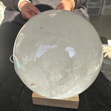 8.36LB Natural white crystal ball polished and healed 3800g picture