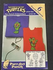 Vintage Teenage Mutant Ninja Turtles TMNT Punch Embroidery Patterns 90s Mirage picture