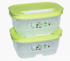 Tupperware FridgeSmart 1.5 Cups Mini Containers Vented Tab (Set of 2) picture