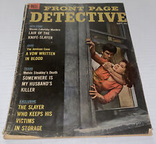 1965 Front Page Detective Magazine Dell Pub Three Lions Cover Sept Crime Stories picture