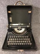 Rare 1923 Underwood Portable 3 Bank Black Key/White Letters Typewriter #962885 picture