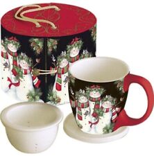 Snowman Family Mug Set - Susan Winget - Christmas - Holiday -New - Fast Shipping picture