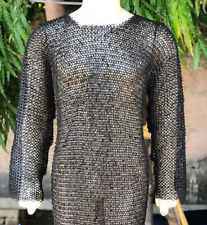hauberk long sleeve Shirt 9 mm Flat Riveted With Flat Washer ,Chain mail shirt picture
