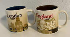 Starbucks Rare 2013 London and England Espresso Mugs 3 oz - Set of 2 picture