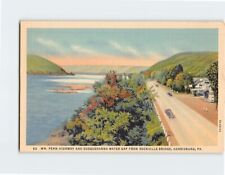 Postcard WM Penn Highway & Susquehanna Water Gap Harrisburg Pennsylvania USA picture