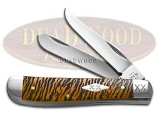 Case XX Knives Mini Trapper Tiger Stripe 12543TS Stainless 1/500 Pocket Knife picture