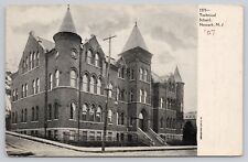 Postcard Newark New Jersey Technical School Exterior Street View 1907 Posted picture
